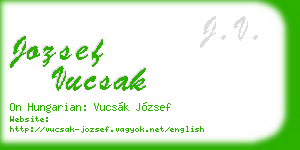jozsef vucsak business card